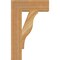 Ekena Millwork Funston Block Rough Sawn Bracket, Western Red Cedar, 4"W x 14"D x 22"H BKT04X14X22FST05RWR - alternate 2
